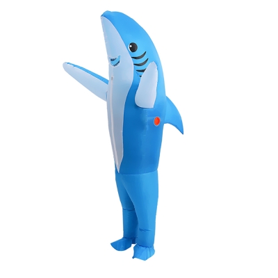 Надувной карнавальный костюм Акула, голубой (детский), рост 120-150см FZ1758AS-4