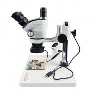Тринокулярный микроскоп Kaisi TX-350E V1.1 с подсветкой